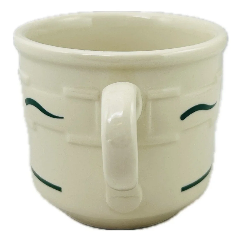 Longaberger‎ Pottery Woven Traditions Cup 8 oz Heritage Green